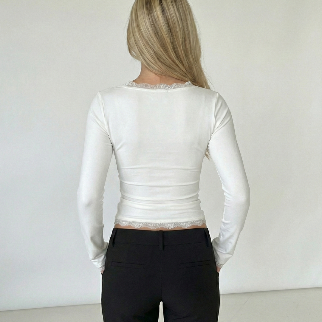 De Fashion Club | Lace Trim Top