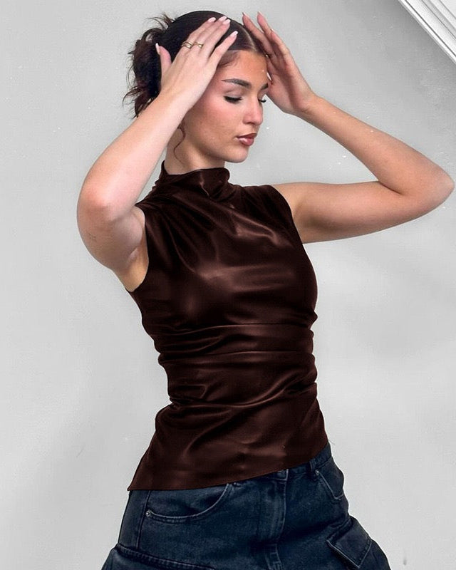 De Fashion Club | Luxe Leather Top