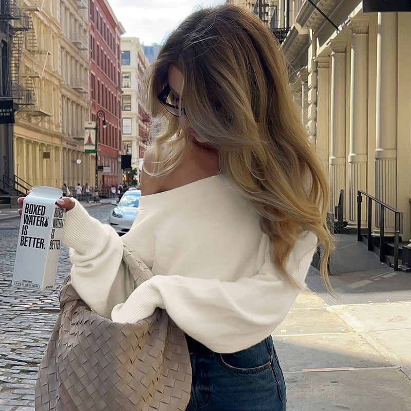 De Fashion Club | Off-Shoulder Soft Knit