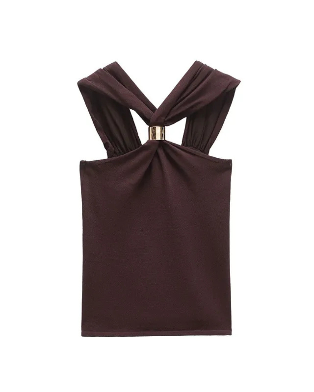 De Fashion Club | Mocha Halter Top