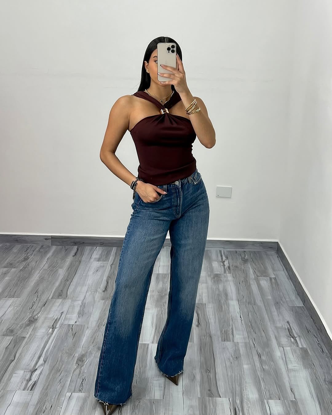 De Fashion Club | Mocha Halter Top