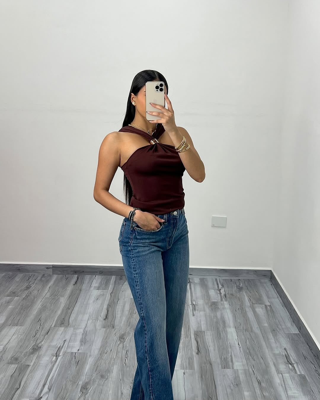 De Fashion Club | Mocha Halter Top