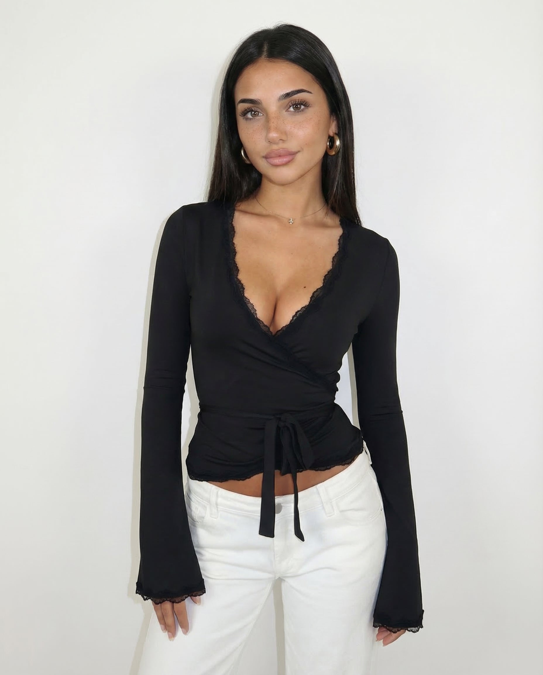 De Fashion Club | Lace Wrap Top 